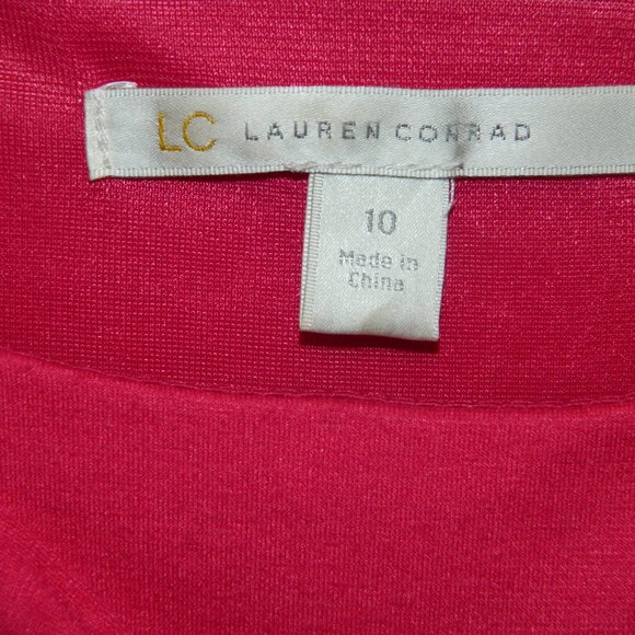 LC Lauren Conrad Malibu Dream Pink Dress Size 10 (X-30) - Picture 3 of 5